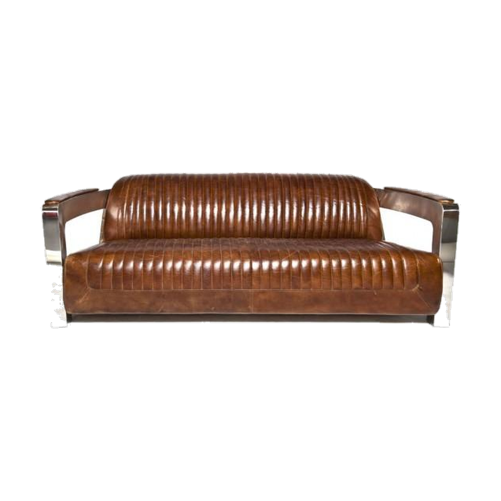 Havana Ribbed Aviator Four-Seat Lounge – Tan
