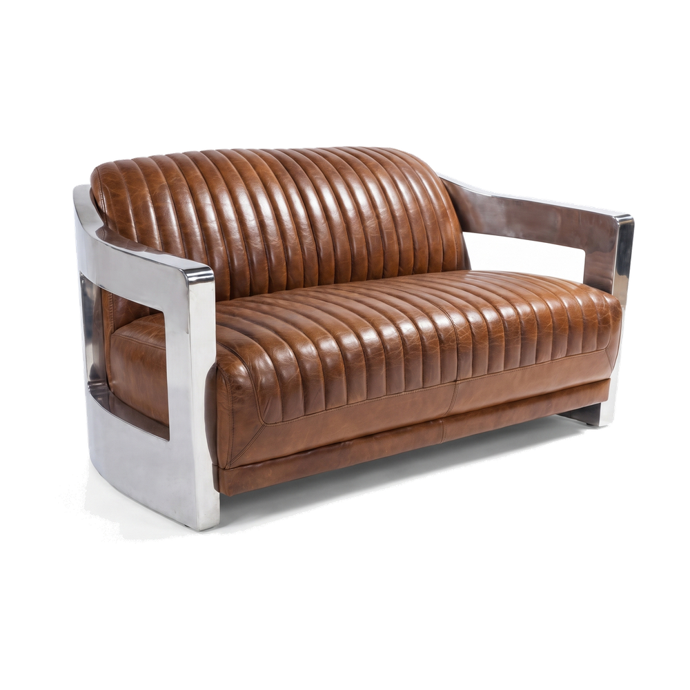 Havana Ribbed Aviator Two-Seat Lounge – Tan