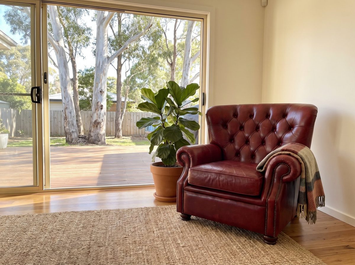 Barrister Chesterfield Armchair – Oxblood