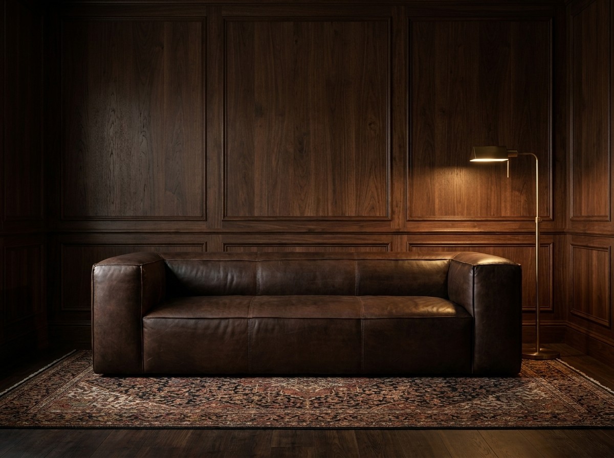 Coburn Three-Seat Slab Lounge – Espresso