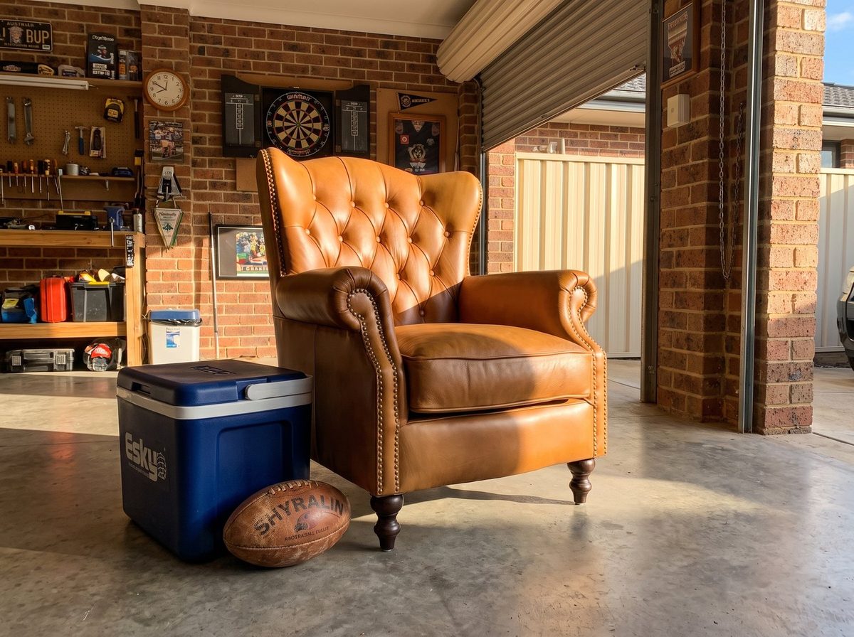 The Hermit Wingback Armchair – Camel
