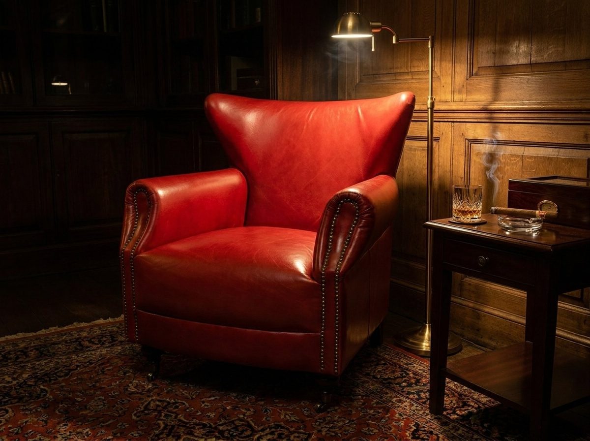 Postbox Smoking Chair – Pillar Red