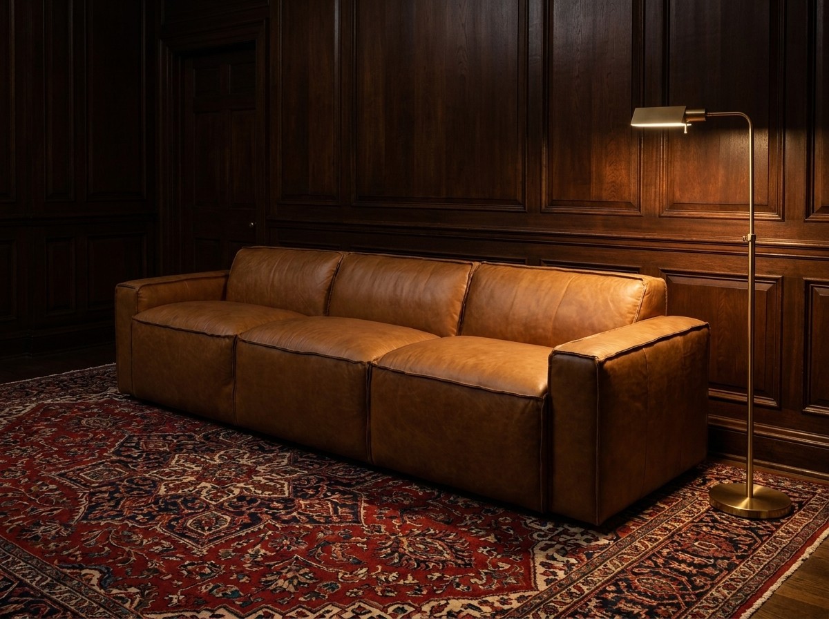 Tanner Four-Seat Slab Lounge – Tan