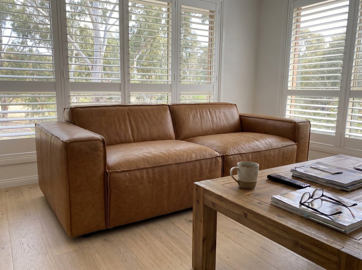Tanner 2.5-Seat Slab Lounge – Tan