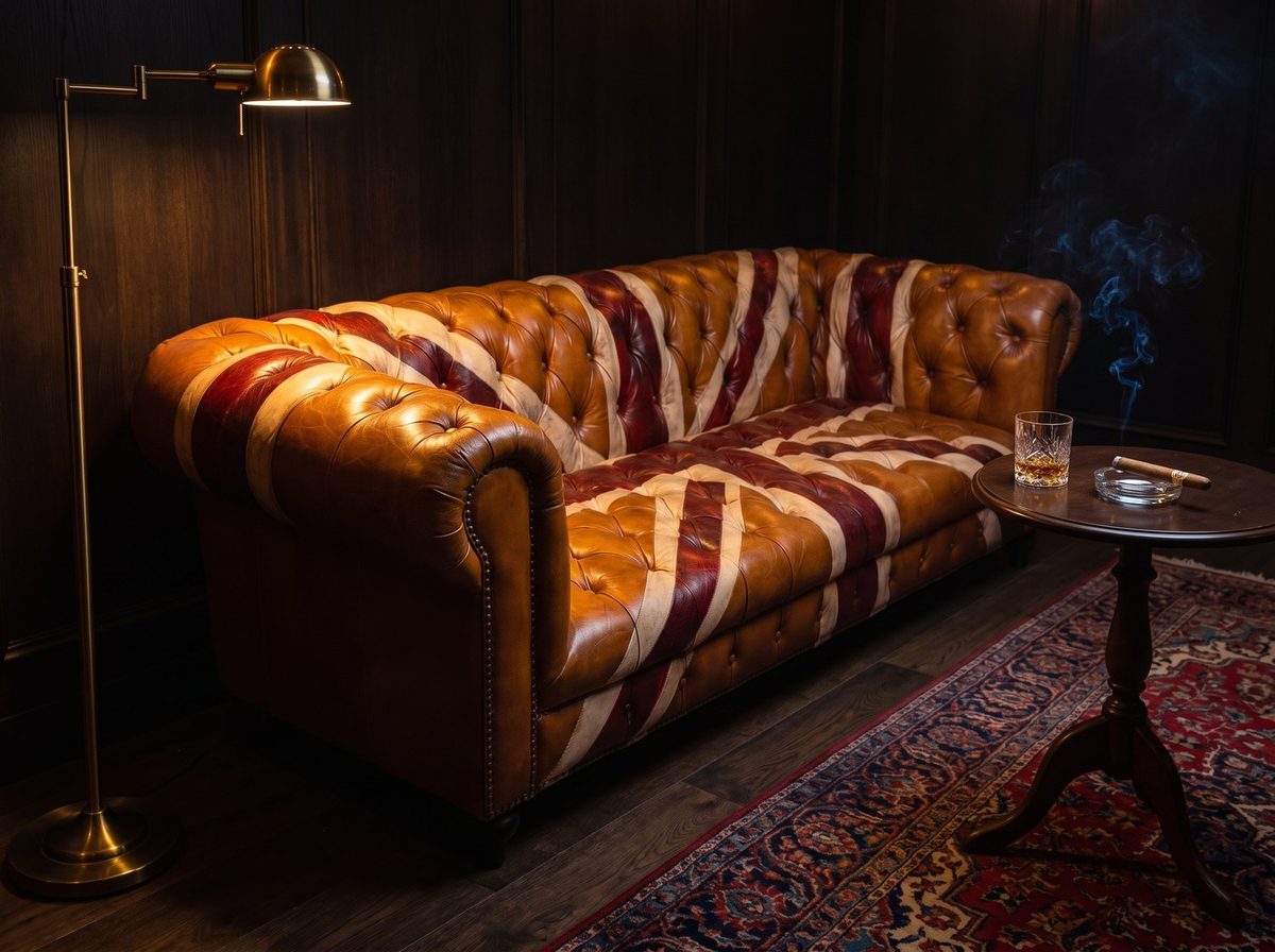 Windsor Union Jack Chesterfield Lounge – Vintage Tan