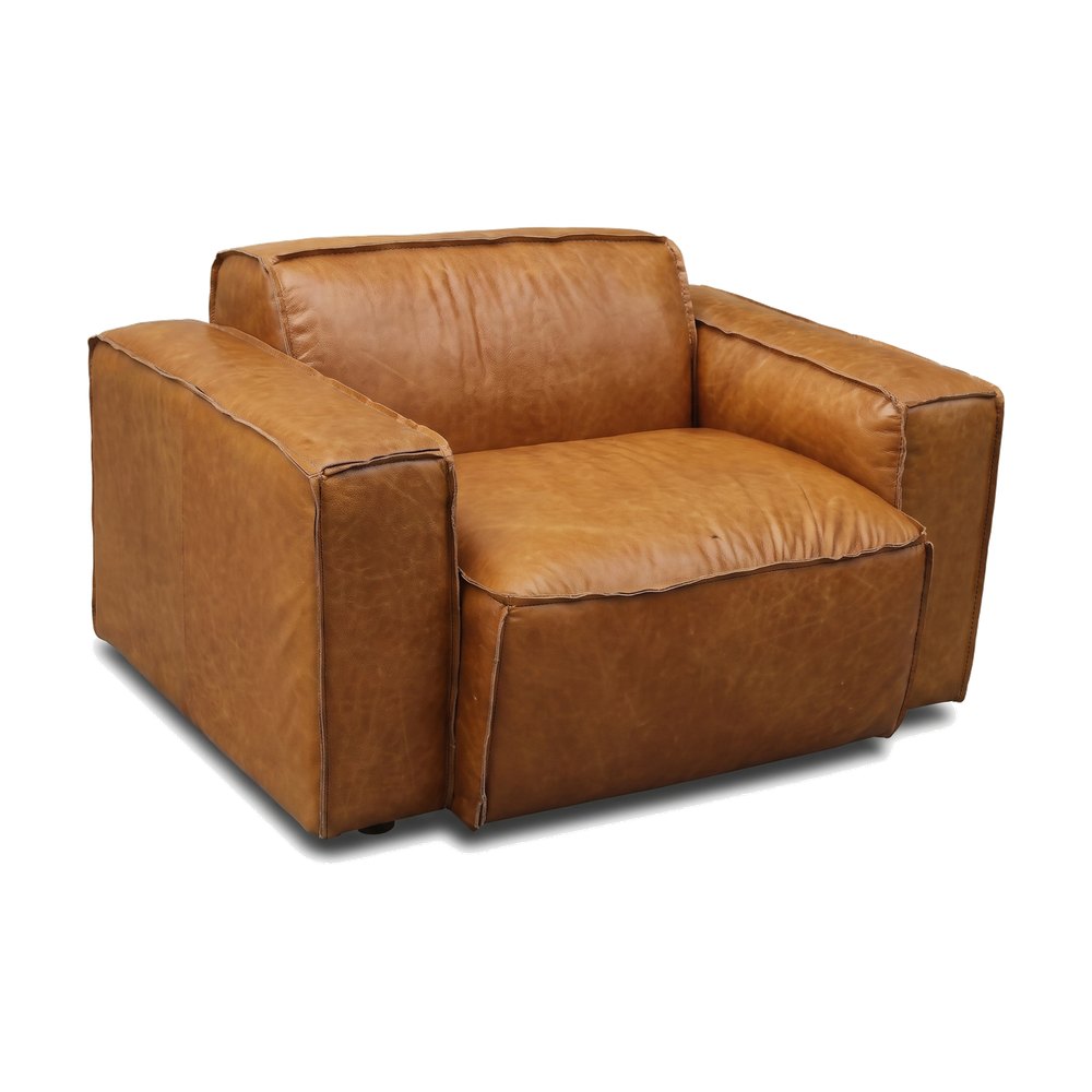 Tanner Slab Armchair – Tan