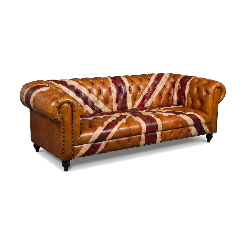 Windsor Union Jack Chesterfield Lounge – Vintage Tan